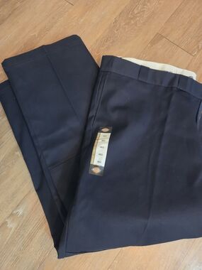 Dickies Men's Dark Navy Cargo Work Pants NWT 50X32